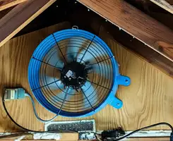 attic fan services with installed attic ventilation fan system in Orlando, FL
